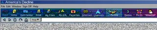 America Online themed website